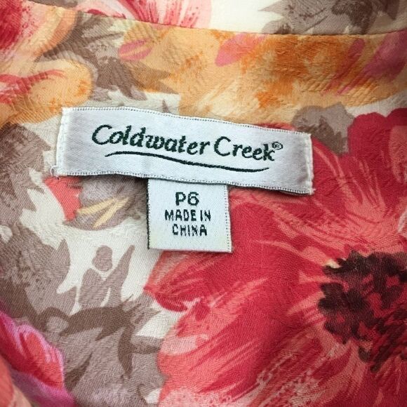 Coldwater Creek floral print coat jacket blazer - Picture 4 of 11